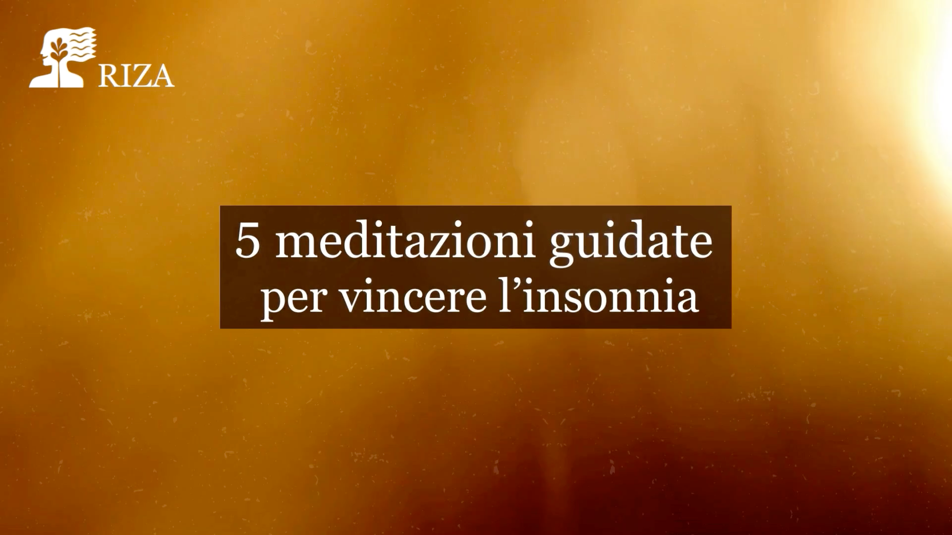Meditazioni guidate per vincere l'insonnia - Presentazione