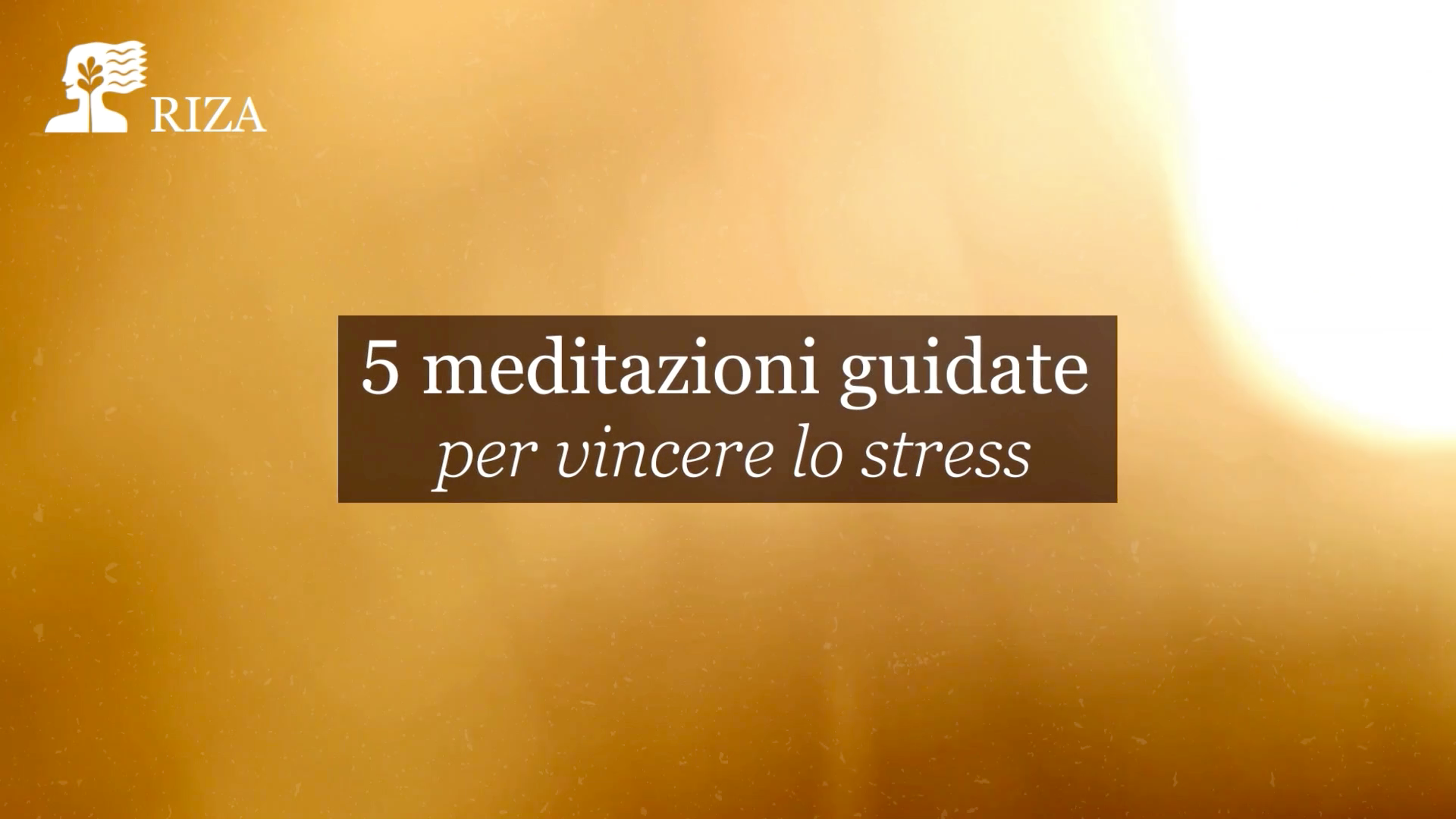Meditazioni guidate per vincere lo stress - Presentazione
